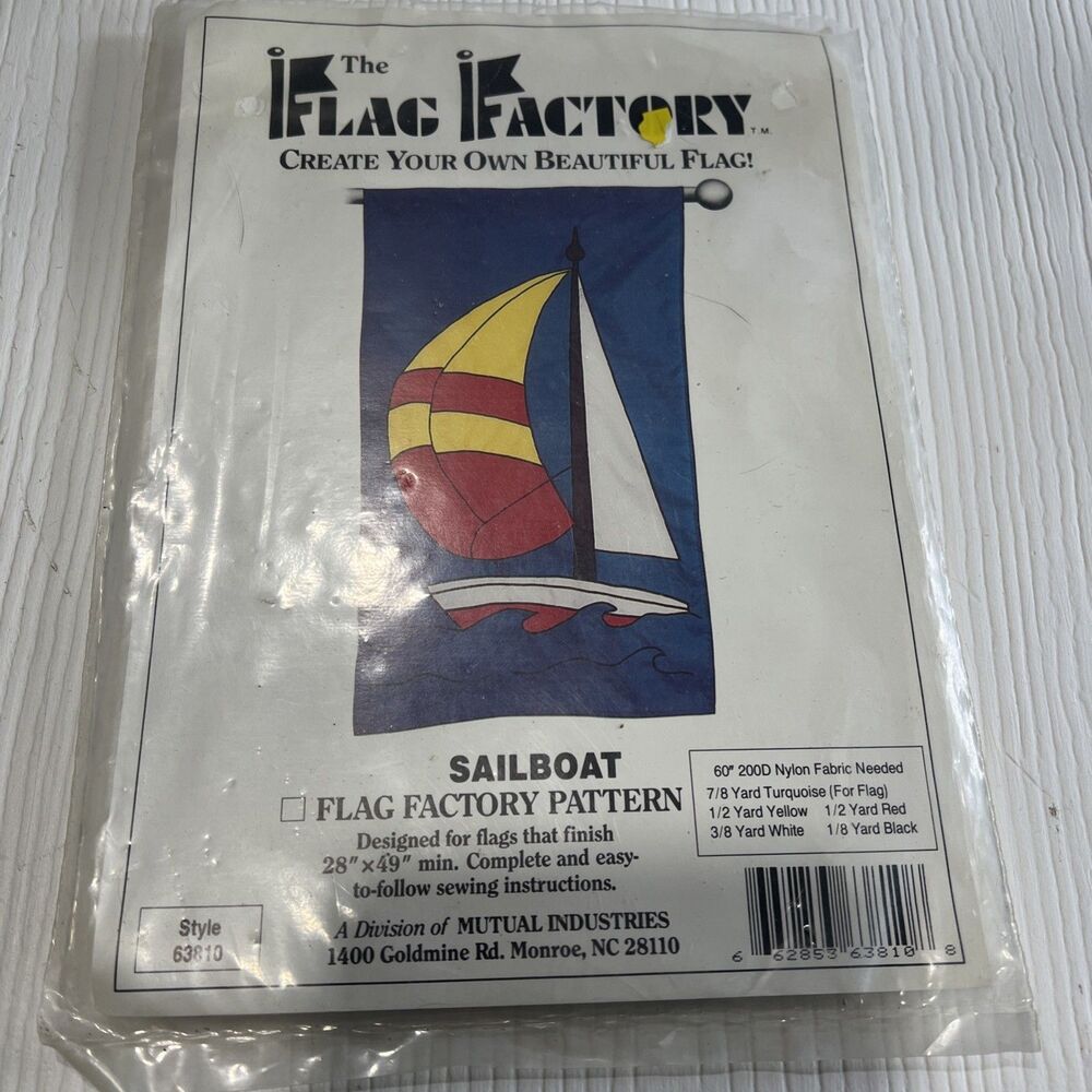 Flag Factory︱SAILBOAT︱28x49︱Summer︱Kit︱Create your own flag